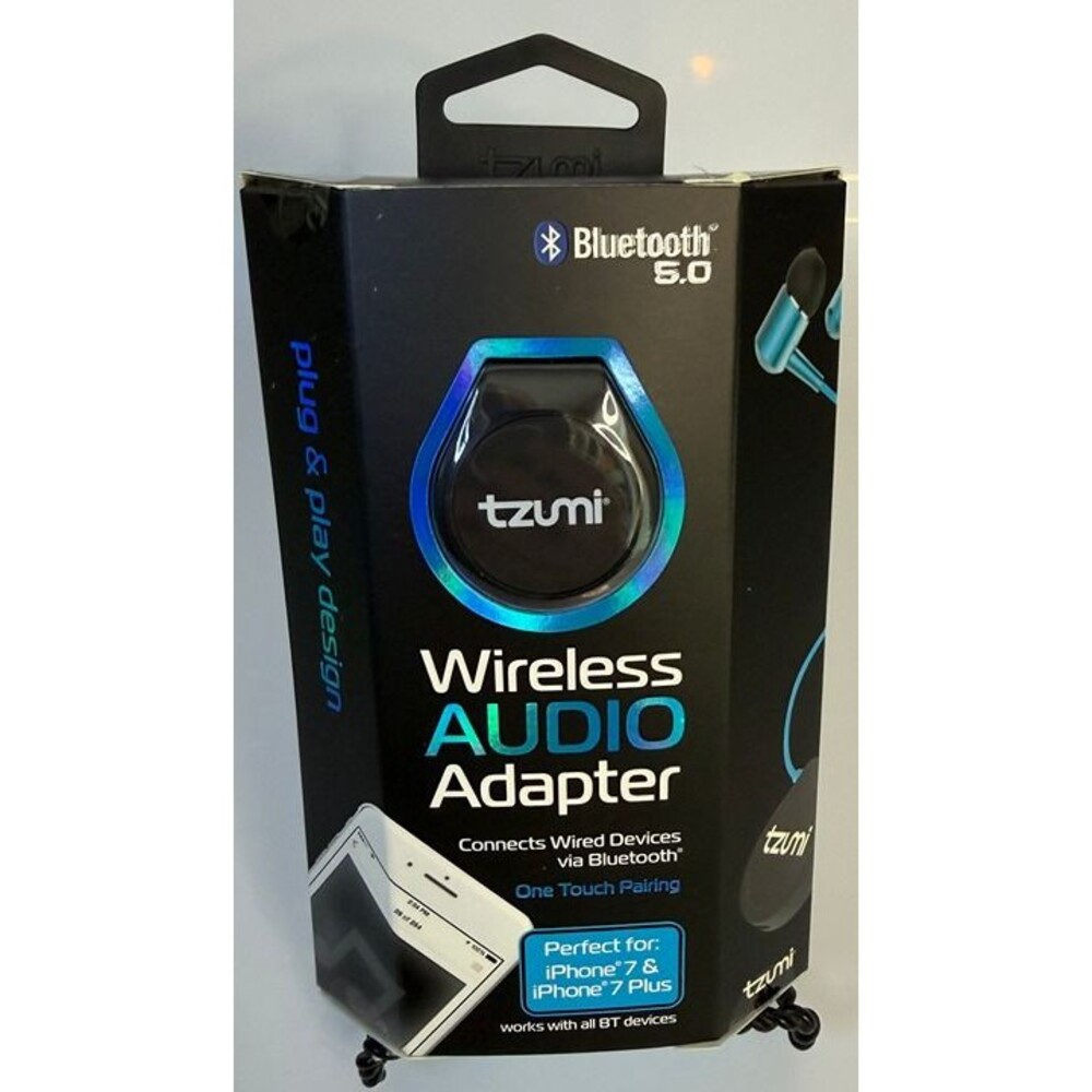 Tzumi Wireless Audio Adapter Bluetooth Transmitter NEW